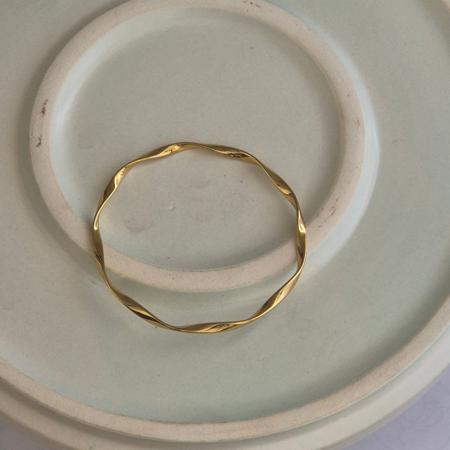 Spiral Gold Bangle