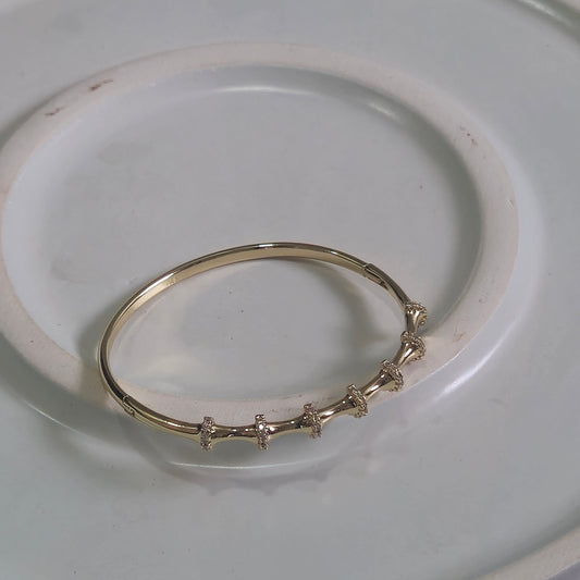 Spiral Openable Diamond Bracelet