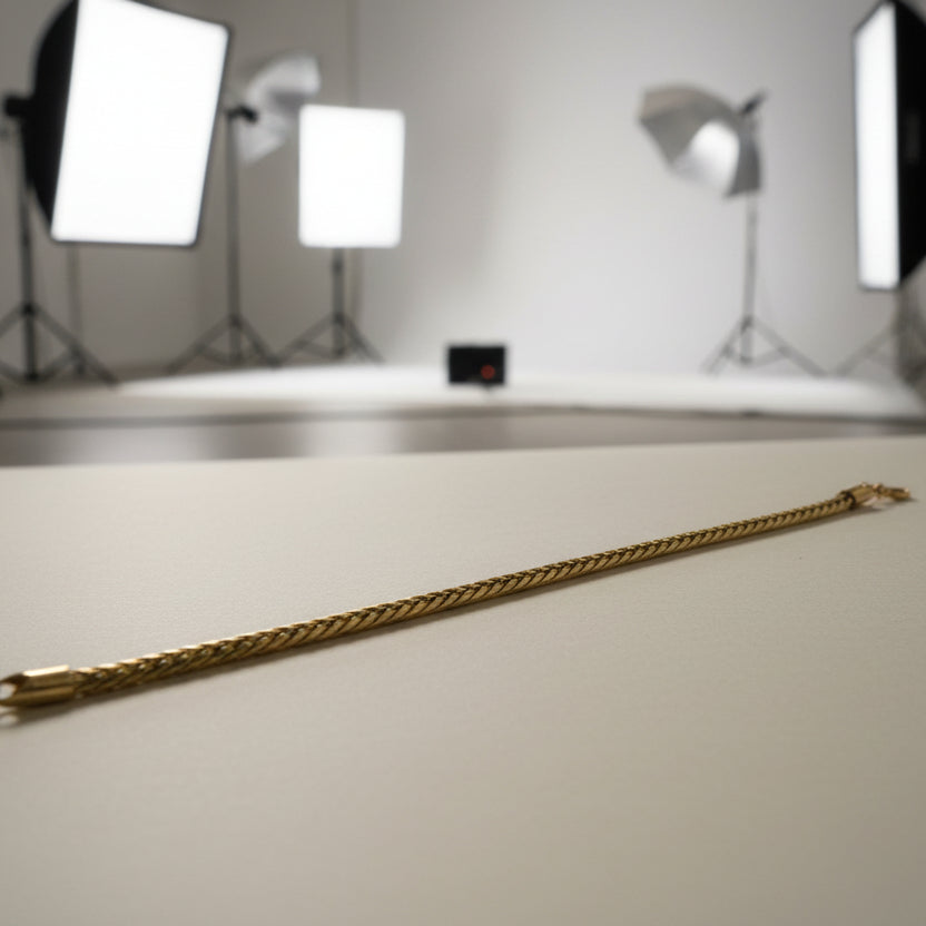 Plain Braid Gold Loose Bracelet