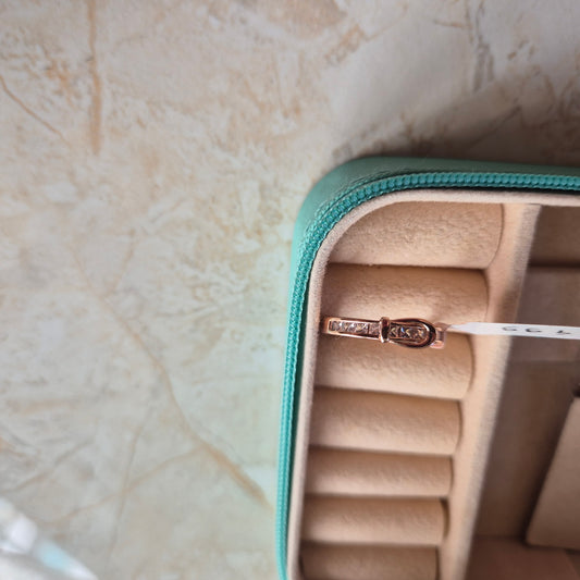 Belt Diamond Rose Gold Ring