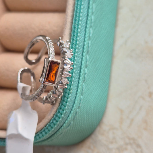 Orange Stone Ring