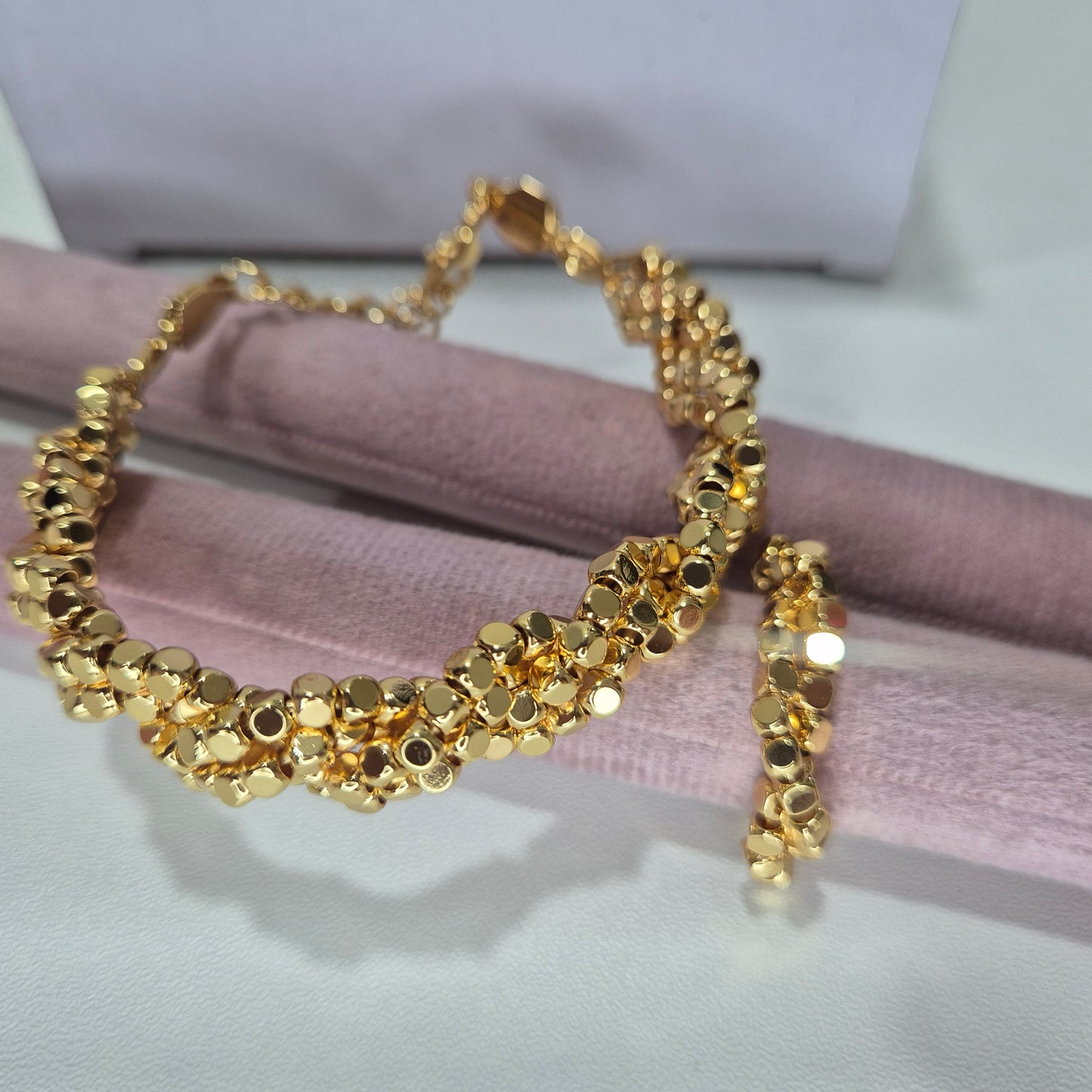 Square Bracelet Ring Combo
