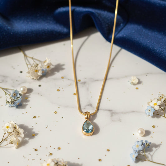 Bluegreen Drop Necklace