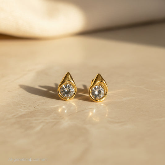 Drop Solitarie Earring