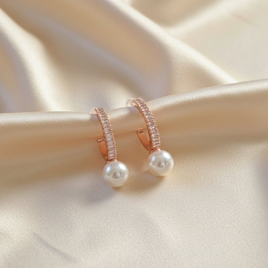 Pearl Diamond Earring