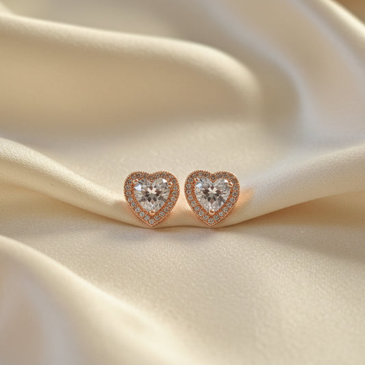 Heart Diamond Earring