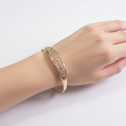 Flora Net Openable Bracelet – Gold Polish
