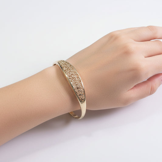 Flora Net Openable Bracelet – Gold Polish