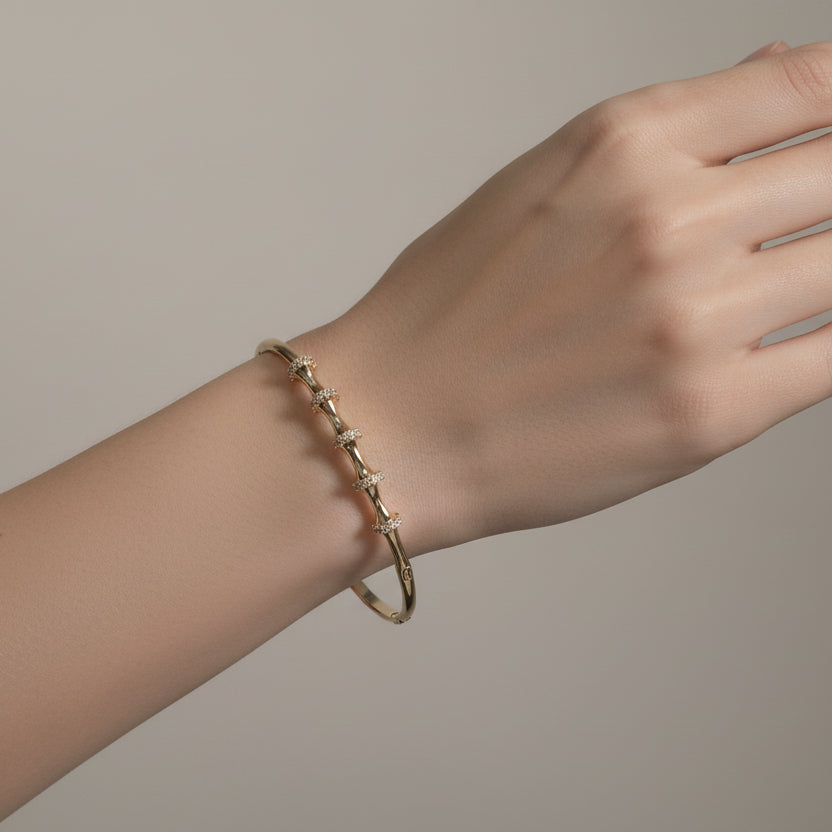 Spiral Openable Diamond Bracelet