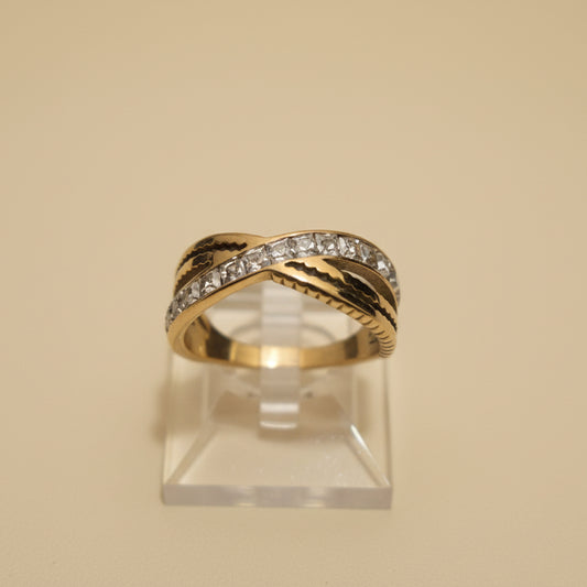 Cross Diamond Ring