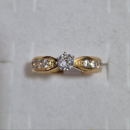 Solitaire line Ring