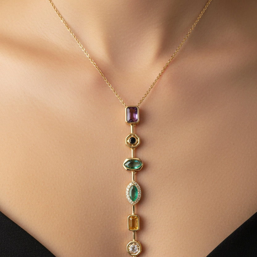 Tie-Chain Diamond Necklace