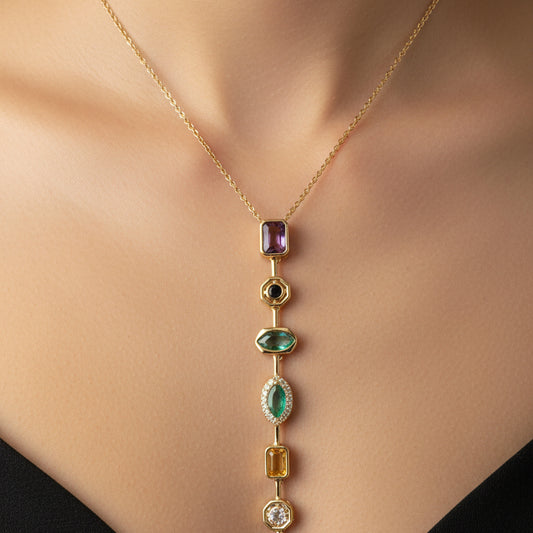 Tie-Chain Diamond Necklace