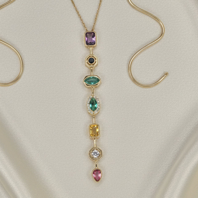 Tie-Chain Diamond Necklace