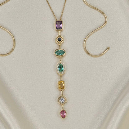 Tie-Chain Diamond Necklace