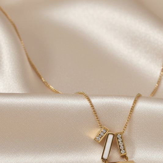 Trio MOP Diamond Necklace