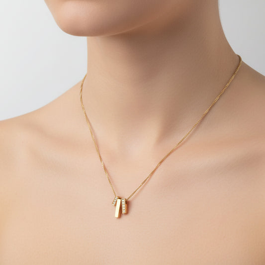 Trio MOP Diamond Necklace