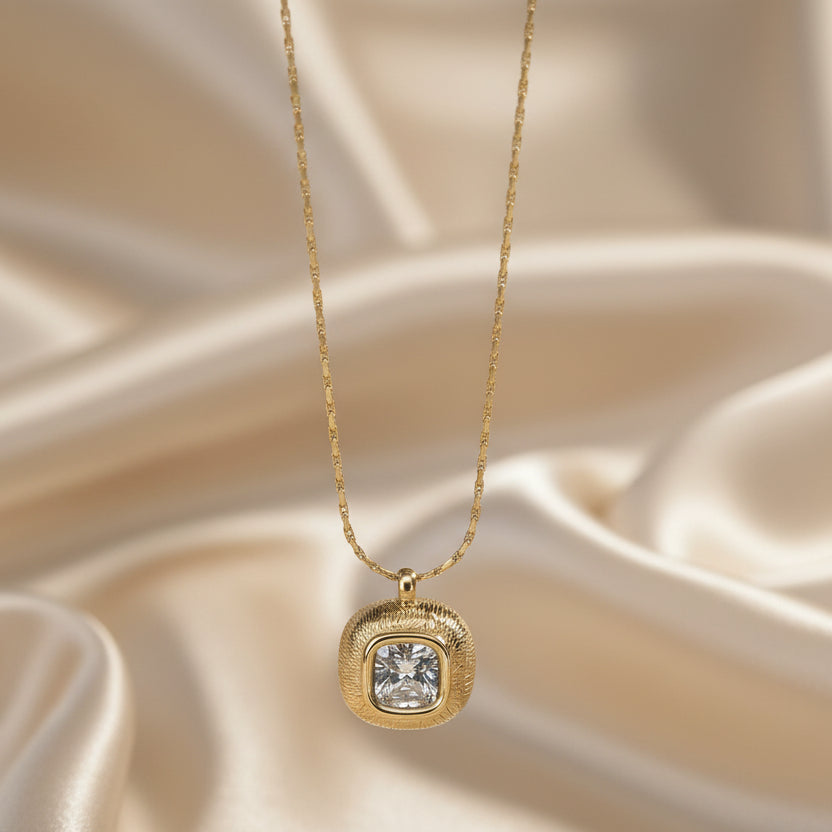 Square Diamond Pendant
