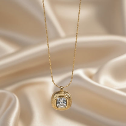 Square Diamond Pendant