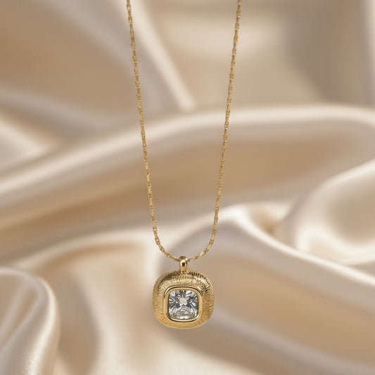 Square Diamond Pendant