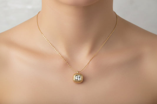 Square Diamond Pendant