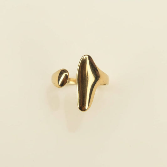 Adjustable gold ring