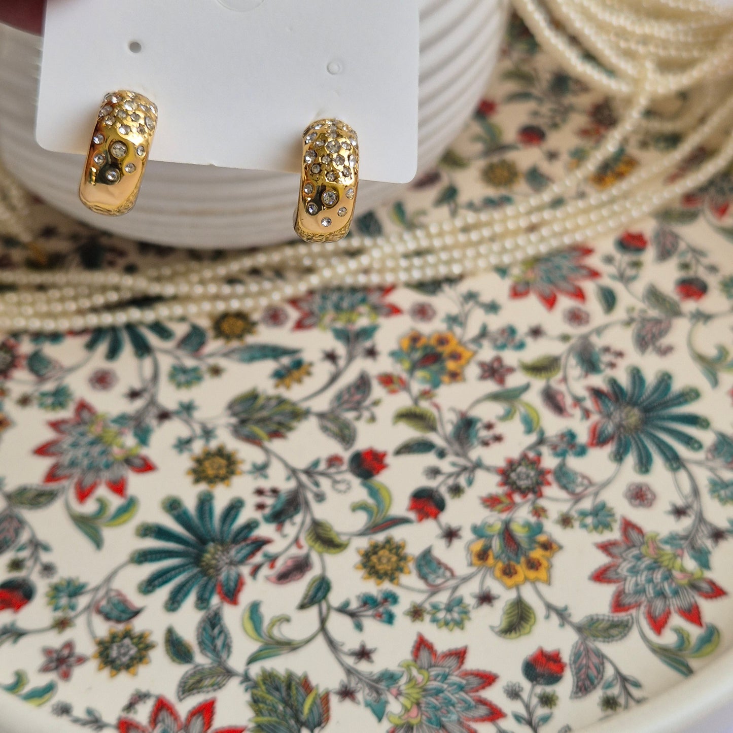 Half Moon Hoops Earring