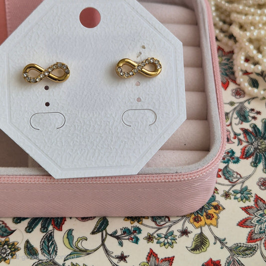 Infinity with Diamond Earring
