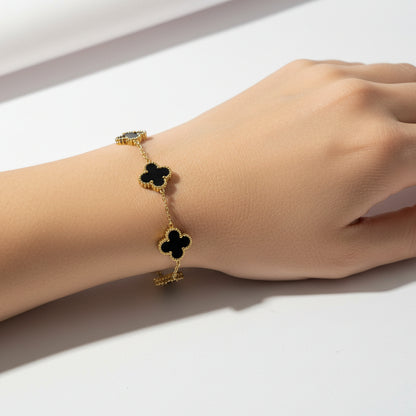 Black Clover Loose Gold Bracelet