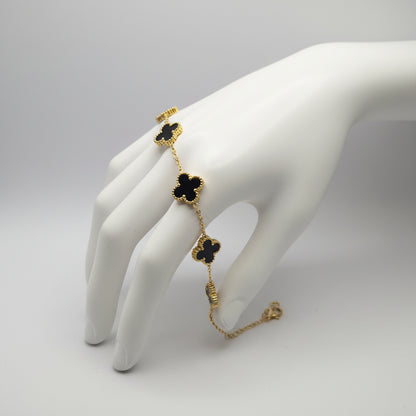 Black Clover Loose Gold Bracelet