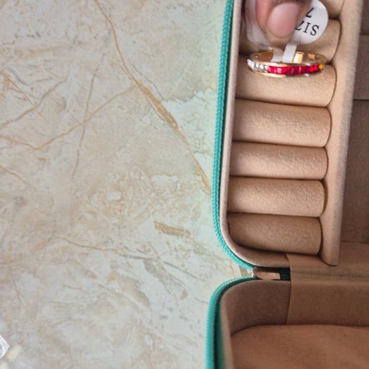 Multicolor Diamond Band Ring