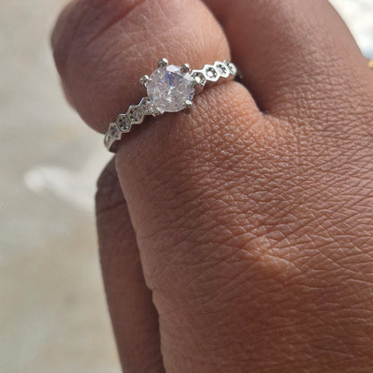 White Stone Ring