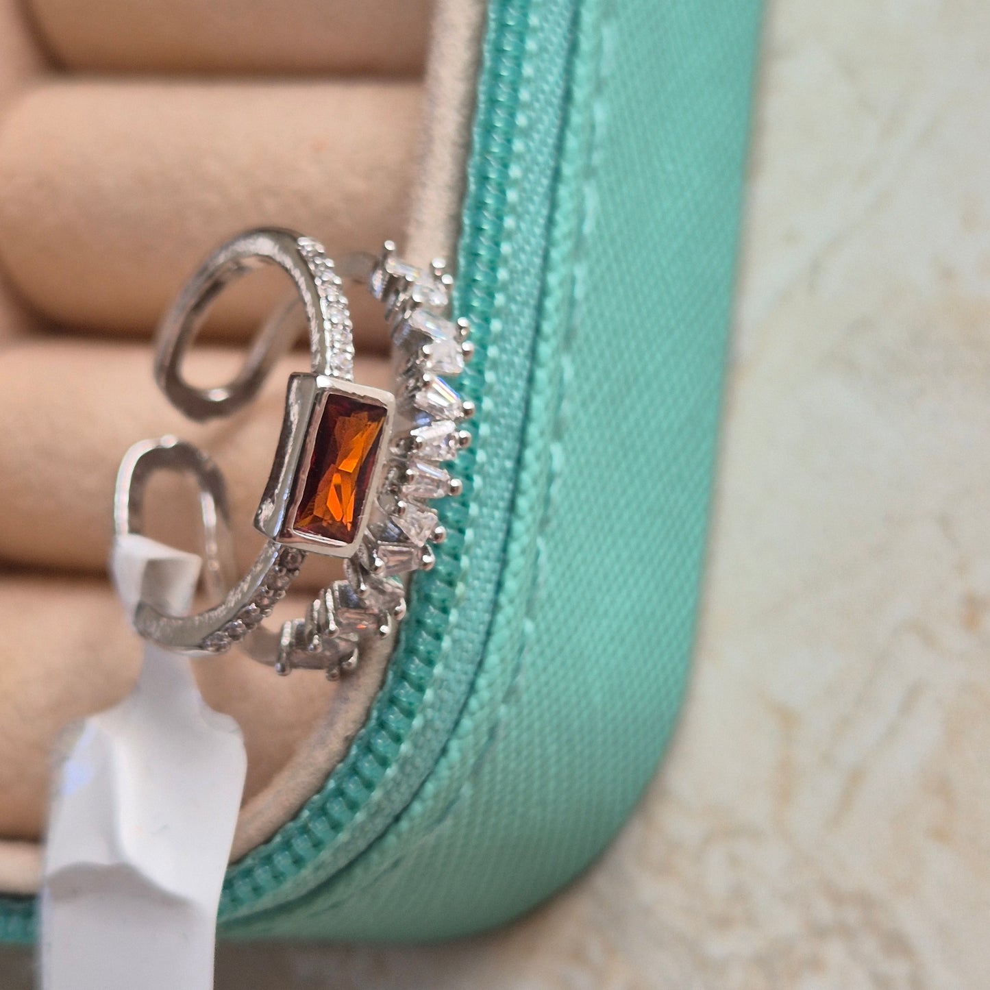 Orange Stone Ring
