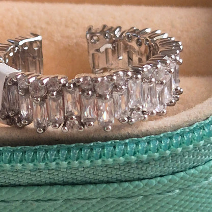 Brakets Diamond Adjustable Ring
