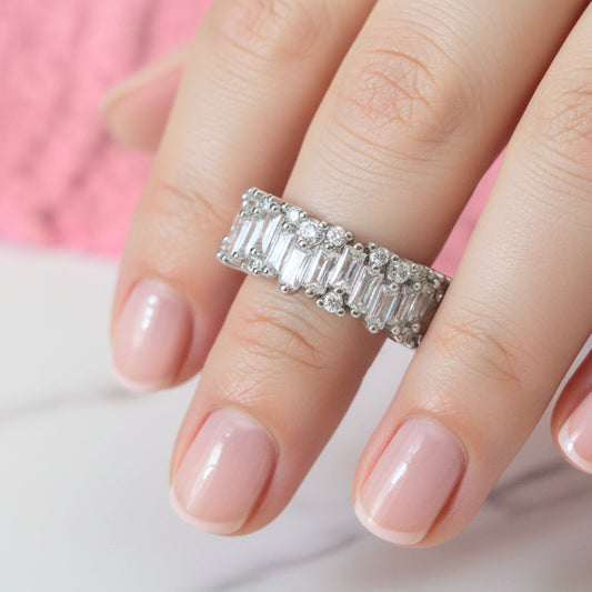 Brakets Diamond Adjustable Ring