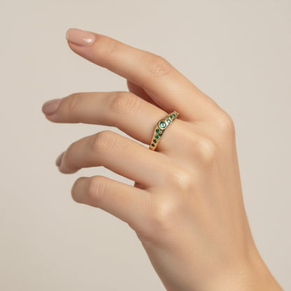 Greenn Diamond Ring