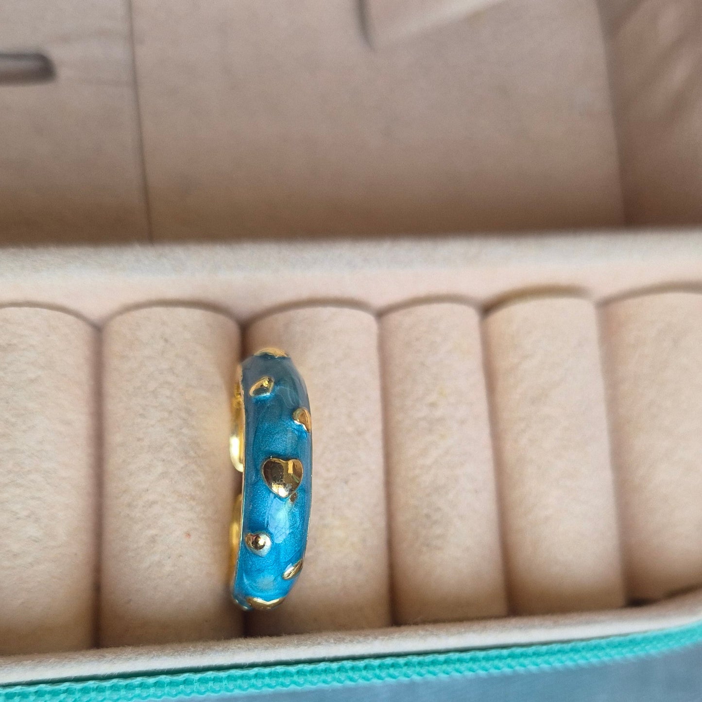 Blue Enamel Ring