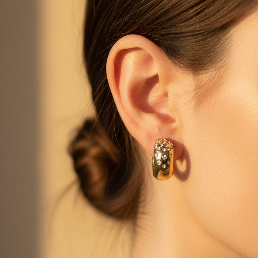 Gold Hoop earring