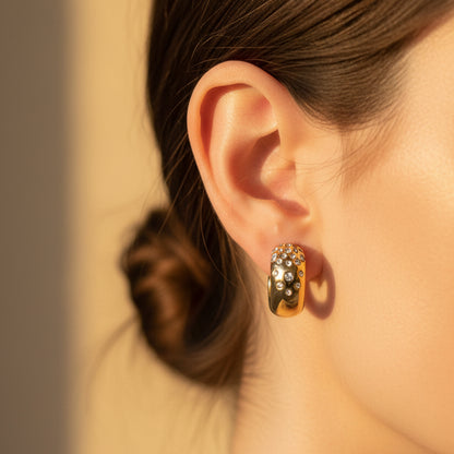 Gold Hoop earring