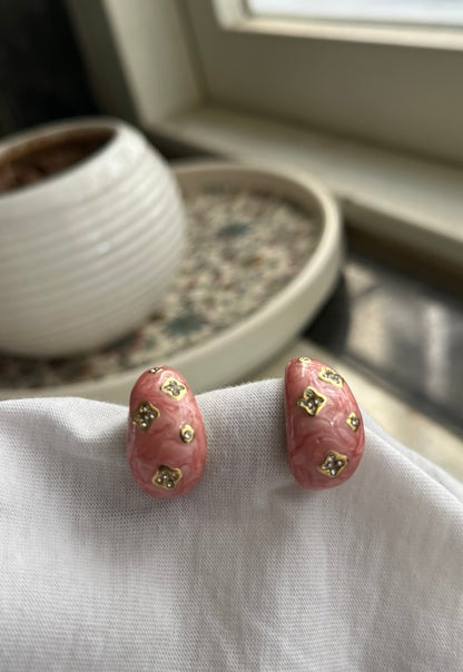 Peach Cuff Earring