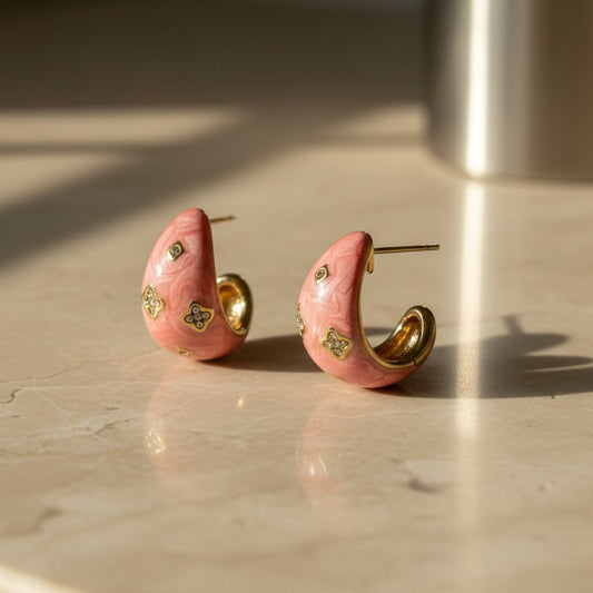 Peach Cuff Earring