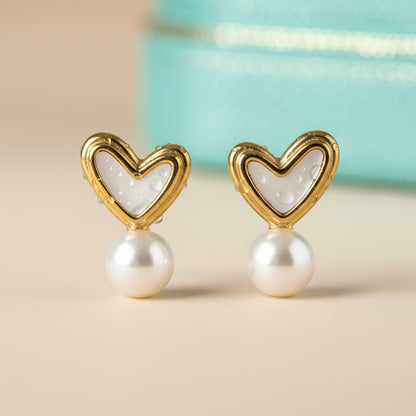 Heart-shaped earrings
