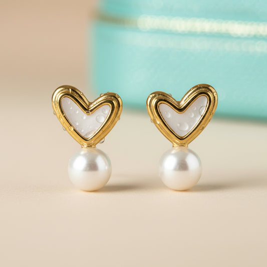 Heart-shaped earrings